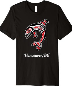 Native American Vancouver BC Red Orca Killer Whale Premium T-Shirt