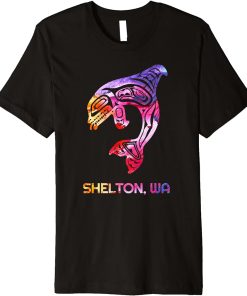 Tribal Shelton WA Orca Killer Whale Native American Premium T-Shirt