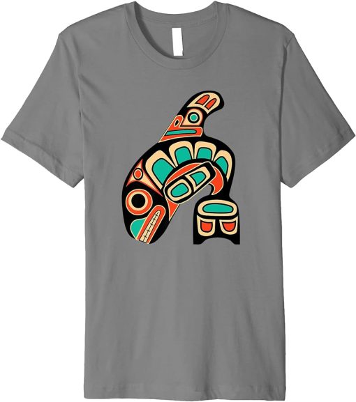 Pacific Northwest Orca Whale Native American Haida Tribal Premium T-Shirt