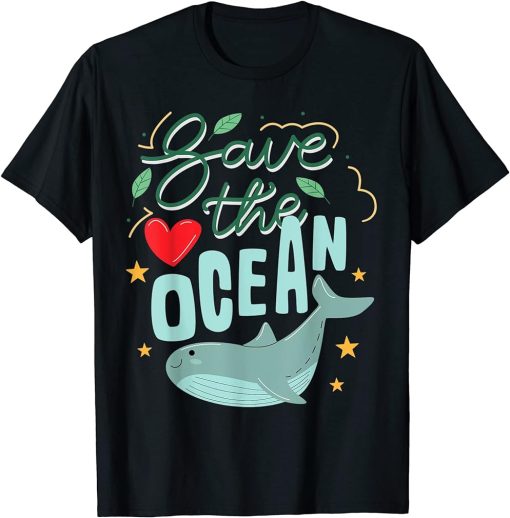 Save The Ocean Keep The Sea Plastic Free Orcas T-Shirt