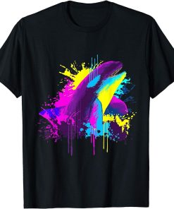 Splash Art Orca Whale Gift Animal Orca Lovers T-Shirt