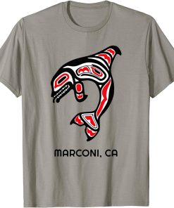 Maroni, California Native American Orca Killer Whales Gift T-Shirt